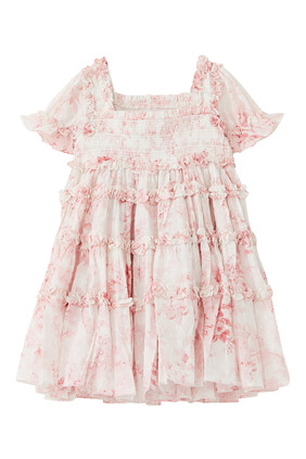 Fleur De Lis Smocked Dress